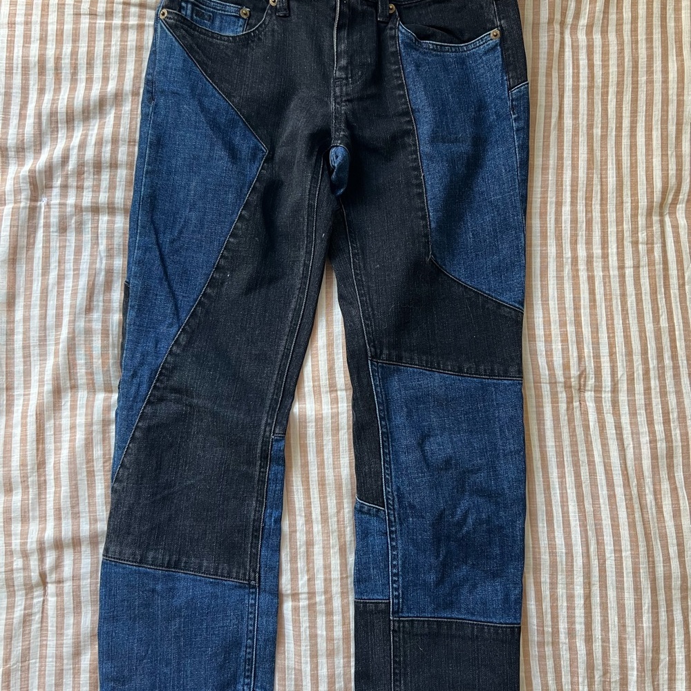 Marc By Marc Jacobs Women's Two-Tone Skinny Jeans - Black and Blue